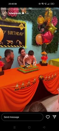 Hilary Rhoda took to Instagram stories to share moments from Nash's birthday celebration